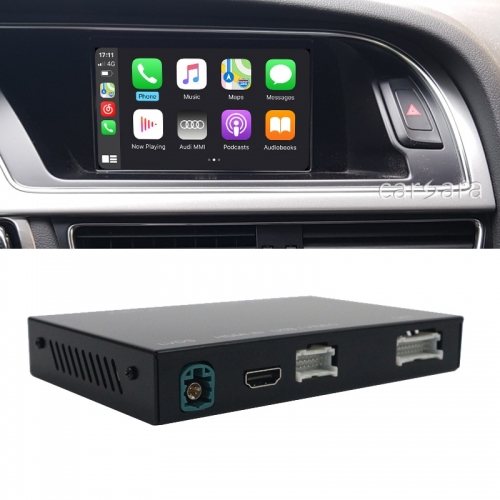Apple carplay adapter android auto add-on interface for A4 A5 S5 B8 MMI system concert symphony radio with carplay apps airplay