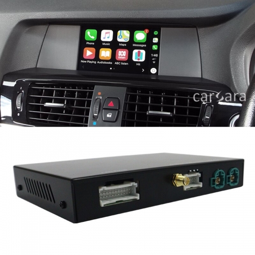 BMW X3 F25 head unit radio screen wifi wireless carplay android auto decoder for 2013-2016 NBT system using OEM control original MIC