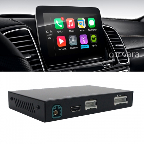 Car radio screen retrofit wireless carplay interface box for GLE W166 GLS X166 NTG5 comand head unit display upgrade device tool