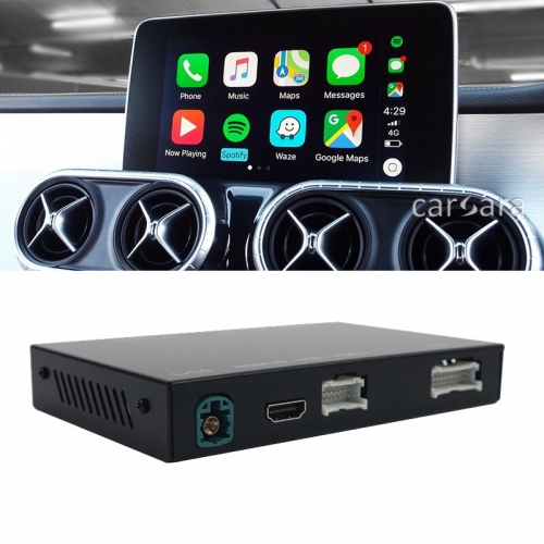 X class w470 retrofit apple wireless carplay interface box android auto add-on NTG5 audio system display works oem controls MIC