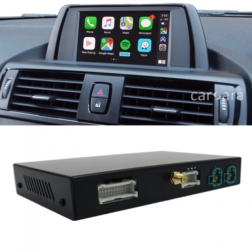 Car radio screen add-on wireless carplay interface box for BMW 1 series F20 F21 2 series F22 F45 headunit multimedia android auto