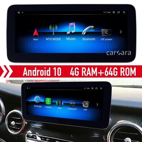V class w447 Android 10 screen anti-glare HD 1920 mercedes NTG5 touch display GPS navigation headunit radio multimedia monitor