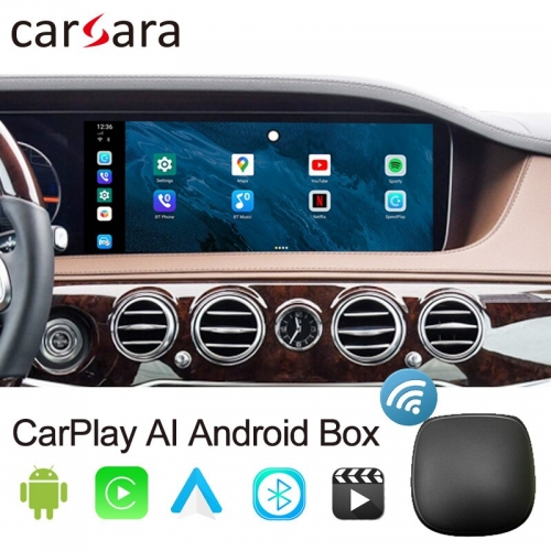 WiFi CarPlay AI Dongle 4+64G Android Box Wireless Mirror Link Adapter for Chrysler Citroen Cowin Datsun Dodge DS Ferrari Fiat