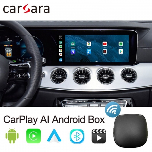 AI Android Unit for Original CarPlay System 4+64G Adapter Phone Mirror Link Box Plug and Play Netflix Waze YouTube Video GPS Map